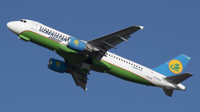 UK32014:Airbus A320-200:Uzbekistan Airways